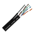 Cablu FTP autoportant, cat 5E, CUPRU 100%, 305m, negru TSY-FTP5E-MESS