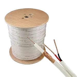 Cablu coaxial RG59 + alimentare 2x0.75, 305m, alb TSY-RG59+2X0.75-W Cablu coaxial RG59 + alimentare 2x0.75, 305m, alb TSY-RG59+2X0.75-W