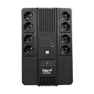 UPS TSY Power, 1000VA/600W, LED,  line interactive, 8 x Schuko TSY-D-1K0-LED