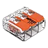 Conector derivatie 3 fire, max. 4 mm² (50 buc.) - WAGO 221-413