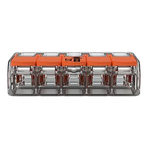 Conector derivatie 5 fire, max. 6 mm² (15 buc.) - WAGO 221-615