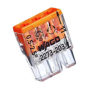 Conector compact de imbinare, 3 fire, max. 2.5 mm² (100 buc.) - WAGO 2273-203