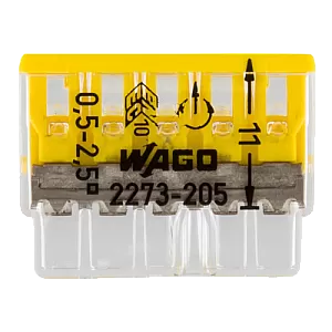 Conector compact de imbinare, 5 fire, max. 2.5 mm² (100 buc.) - WAGO 2273-205