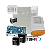 Kit alarma la efractie DSC NEO cu sirena exterioara KIT2016EXT-BS1