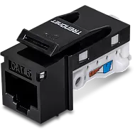 Mufa RJ-45 UTP Cat.6 tool-less, neagra - TRENDnet TC-K25C6BK