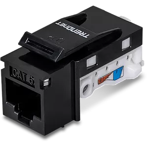 Mufa RJ-45 UTP Cat.6 tool-less, neagra - TRENDnet TC-K25C6BK