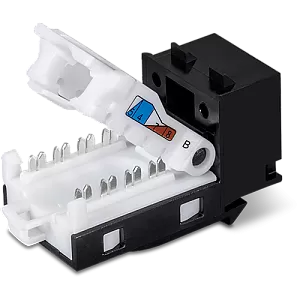Mufa RJ-45 UTP Cat.6 tool-less, neagra - TRENDnet TC-K25C6BK