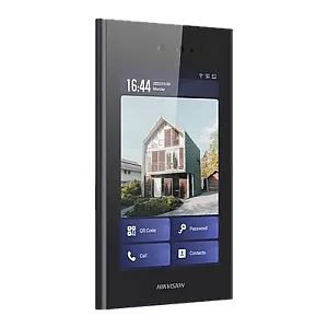 Videointerfon TCP/IP, 8' touch screen, recunoastere faciala - HIKVISION DS-KD9403-E6
