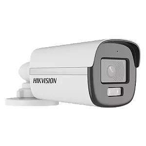 ColorVu, Dual Light - Camera analog 2MP, lentila 2.8mm, IR 40m, WL 40m, TVI/AHD/CVI/CVBS, Mic., IP67 - HIKVISION DS-2CE12DF0T-LFS-2.8mm