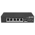 Switch Smart managed 4 porturi 10/100 Mbps PoE, 1 port Gigabit SFP, 1 port Gigabit RJ45 - HIKVISION DS-3T1306P-SI-HS