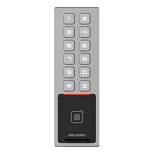 Terminal control acces, PIN/Card M1/amprenta/bluetooth, Wiegand, Wi-Fi, RS485, Alarma, IK08 - HIKVISION DS-K1T805MBFWX