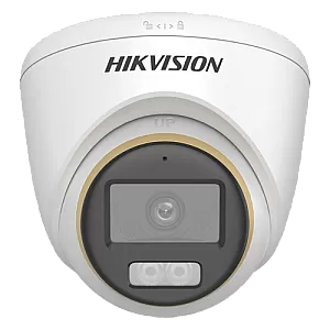 ColorVu, Dual Light - Camera analog 2MP, lentila 2.8mm, IR 40m, WL 40m, TVI/AHD/CVI/CVBS, Mic. - HIKVISION DS-2CE72DF3T-LFS-2.8mm
