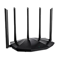 Router Wi-Fi 6, DualBand 2.4Ghz/5GHz, 300+1201Mbps, 5x6dBi, 4 porturi Gigabit - TENDA TND-RX2-PRO