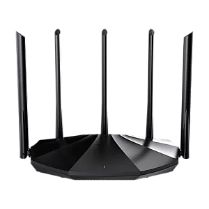 Router Wi-Fi 6, DualBand 2.4Ghz/5GHz, 300+1201Mbps, 5x6dBi, 4 porturi Gigabit - TENDA TND-RX2-PRO