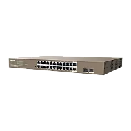 Switch 24 porturi PoE+ Gigabit, 2 porturi SFP Gigabit, Management, 370W, 1U - IP-COM G3326P-24-410W Switch 24 porturi PoE+ Gigabit, 2 porturi SFP Gigabit, Management, 370W, 1U - IP-COM G3326P-24-410W