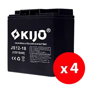 Cutie 4 acumulatori JS12-18 - KIJO JS12-18-BAX