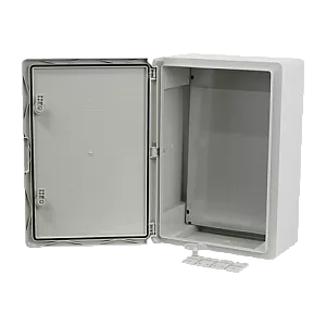 Cutie distributie IP65 din ABS gri, usa mata, placa metalica, 350x500x190 mm PP3006