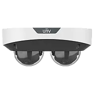 Dual Chanal - Camera IP, 2 x 4MP, lentila 2.8mm, IR 30m, Mic., Alarma, PoE, IK10 - UNV IPC3224SS-ADF28K-I1