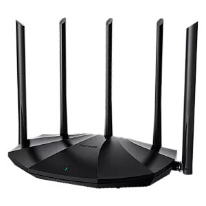 Router Wi-Fi 6, DualBand 2.4Ghz/5GHz, 300+1201Mbps, 5x6dBi, 4 porturi Gigabit - TENDA TND-TX2-PRO