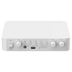 Amplificator IP doua zone, 80W, Alarma, USB, Bluetooth - HIKVISION DS-QAE1A80G1-VB