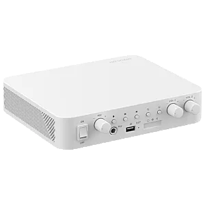 Amplificator IP doua zone, 80W, Alarma, USB, Bluetooth - HIKVISION DS-QAE1A80G1-VB