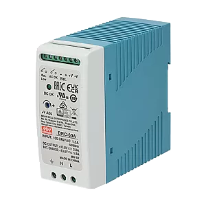 Sursa de alimentare in comutatie, 13.8V / 4.3A, sina DIN, backup - MEAN WELL DRC-60A