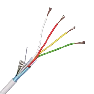 Cablu de alarma 4 fire ecranate, cupru integral, 100m 4CUEF