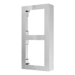 Rama montaj aparent din otel inoxidabil, 2 module, pentru Interfon modular - HIKVISION DS-KD-ACW2-S