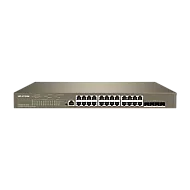 Switch 24 porturi PoE 1Gbps, 4 porturi SFP+ 10Gbps, L3 Cloud Management - IP-COM G5328XP-24-410W Switch 24 porturi PoE 1Gbps, 4 porturi SFP+ 10Gbps, L3 Cloud Management - IP-COM G5328XP-24-410W