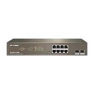 Switch 8 porturi PoE Gigabit, 2 porturi SFP Gigabit, Cloud Management - IP-COM G3310P-8-150W