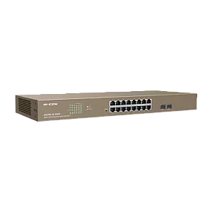 Switch 16 porturi PoE Gigabit, 2 porturi SFP Gigabit, Cloud Management - IP-COM G3318P-16-250W