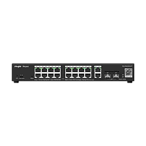 Switch 16 porturi PoE+, 2 porturi GE, 2 porturi SFP, Gigabit, Cloud Management - Ruijie RG-ES220GS-P