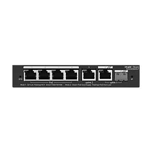 Switch 4 porturi PoE+, 2 porturi GE, 1 port SFP, Gigabit, Cloud Management - Ruijie RG-ES206GS-P