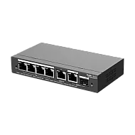 Switch 4 porturi PoE+, 2 porturi GE, 1 port SFP, Gigabit, Cloud Management - Ruijie RG-ES206GS-P