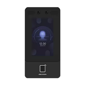 Terminal control acces TCP/IP cu Recunoastere faciala, Amprenta, Card Mifare, PIN, 2MP, WiFi, PoE - HIKVISION DS-K1T342MFWX-E1