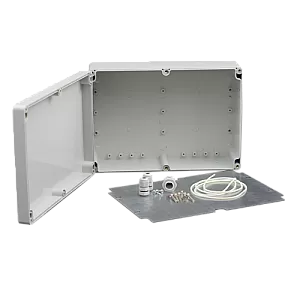 Doza exterior cu contraplaca metalica pentru montaj echipamente AWO604