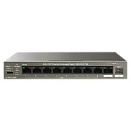 Switch 8 porturi Gigabit PoE, 1 x RJ45 Gigabit Uplink, 1 x SFP Gigabit Uplink - IP-COM G1110PF-8-102W