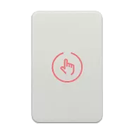 Buton de iesire Touch, plastic alb, montaj aparent, 12-24 Vcc, NO-NC-COM, LED, 86 x 55 mm CSB-86-P1