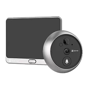 Vizor electronic 2K, IR 5m, Ecran tactil 4.3'', audio bidirectional, Wi-Fi - EZVIZ CS-DP2-2K