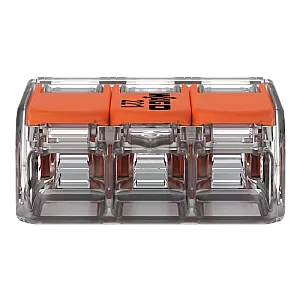 Conector derivatie 3 fire, max. 4 mm² (50 buc.) - WAGO 221-413 Conector derivatie 3 fire, max. 4 mm² (50 buc.) - WAGO 221-413