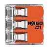 Conector derivatie 3 fire, max. 4 mm² (50 buc.) - WAGO 221-413 – WAGO 221-413