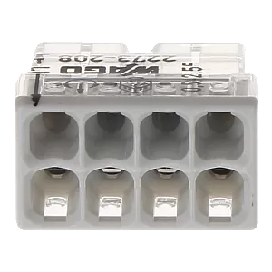 Conector compact de imbinare, 8 fire, max. 2.5 mm² (50 buc.) - WAGO 2273-208 Conector compact de imbinare, 8 fire, max. 2.5 mm² (50 buc.) - WAGO 2273-208