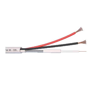 Cablu Microcoaxial + alimentare 2x0.5, Cupru 100%, 100m MCX75-2x0.5 Cablu Microcoaxial + alimentare 2x0.5, Cupru 100%, 100m MCX75-2x0.5