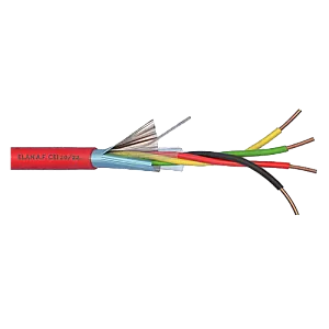 Cablu de incendiu 2x2x0.8mm, ecranat, 100m ELN-2x2x08 Cablu de incendiu 2x2x0.8mm, ecranat, 100m ELN-2x2x08