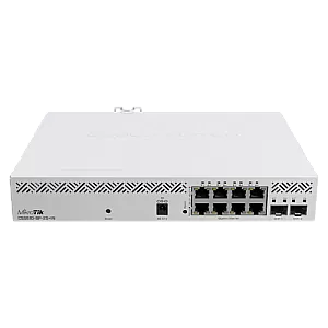 Switch, 8 x Gigabit PoE, 2 x SFP+ 10Gbps, Management - MikroTik CSS610-8P-2S+IN
