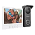 Kit videointerfon analogic, ecran 7', conectare 4 fire pentru 1 familie, IR, IK08 - HIKVISION DS-KIS213
