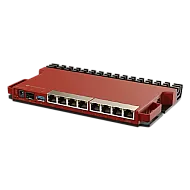 Router 8 porturi Gigabit, 1 port PoE IN, 1 port PoE Out, SFP 2.5G, NAND, USB, 1U - MikroTik L009UiGS-RM