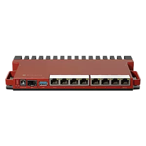 Router 8 porturi Gigabit, 1 port PoE IN, 1 port PoE Out, SFP 2.5G, NAND, USB, 1U - MikroTik L009UiGS-RM