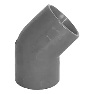 Racord ABS 45° gri pentru teava de 25 mm, 10 bucati - Honeywell PIP-006-G