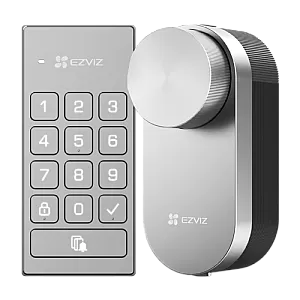 Incuietoare inteligenta cu tastatura multifunctionala, inchidere automata, alerta usa deschisa - EZVIZ CS-DL01/DL01CP